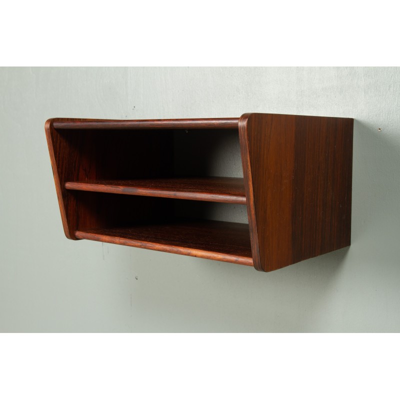 Vintage floating shelf in rosewood, Denmark 1960