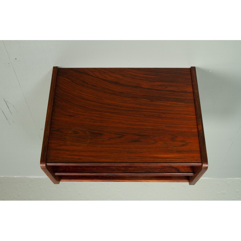 Vintage floating shelf in rosewood, Denmark 1960