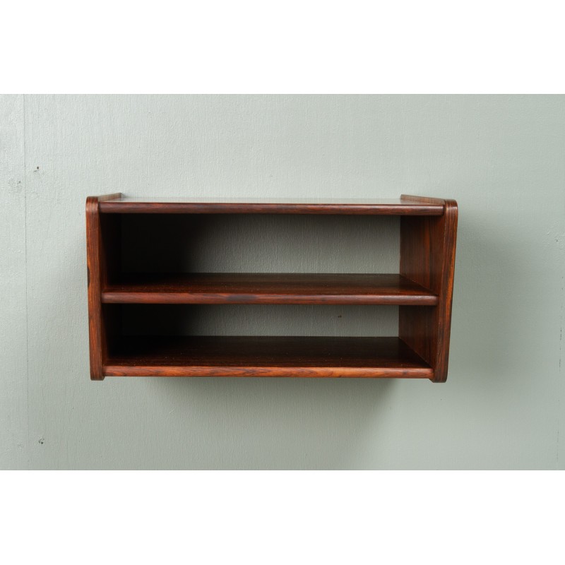 Vintage floating shelf in rosewood, Denmark 1960