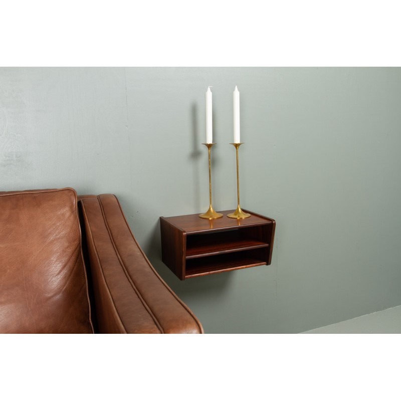 Vintage floating shelf in rosewood, Denmark 1960