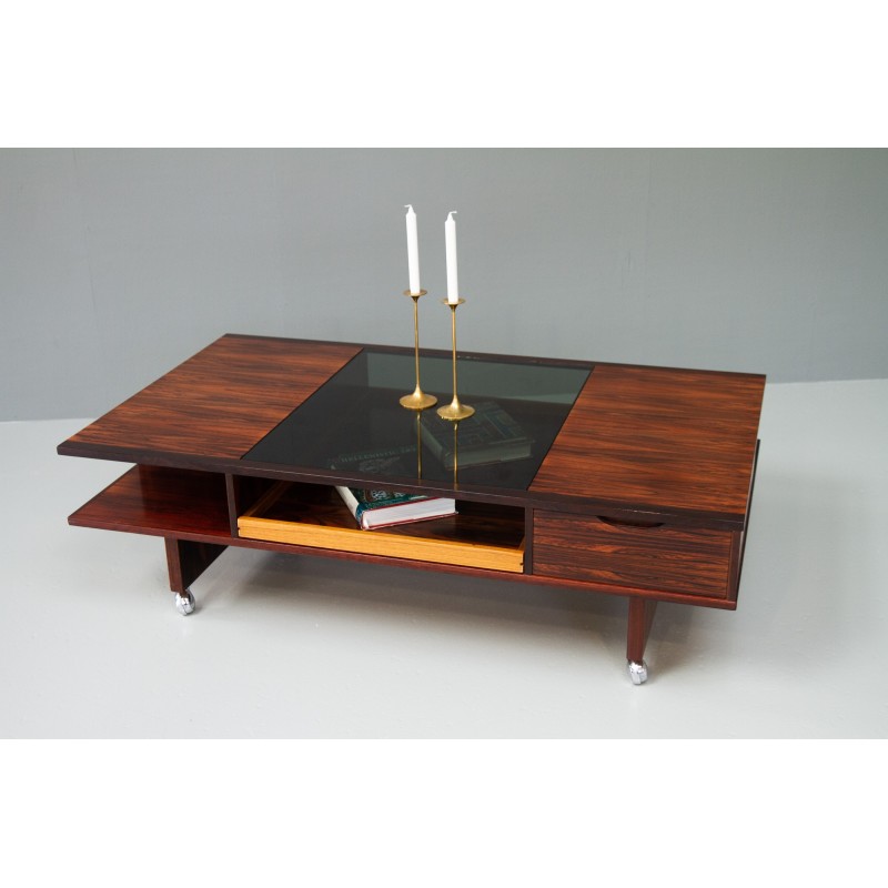 Vintage Danish rosewood coffee table, 1960s