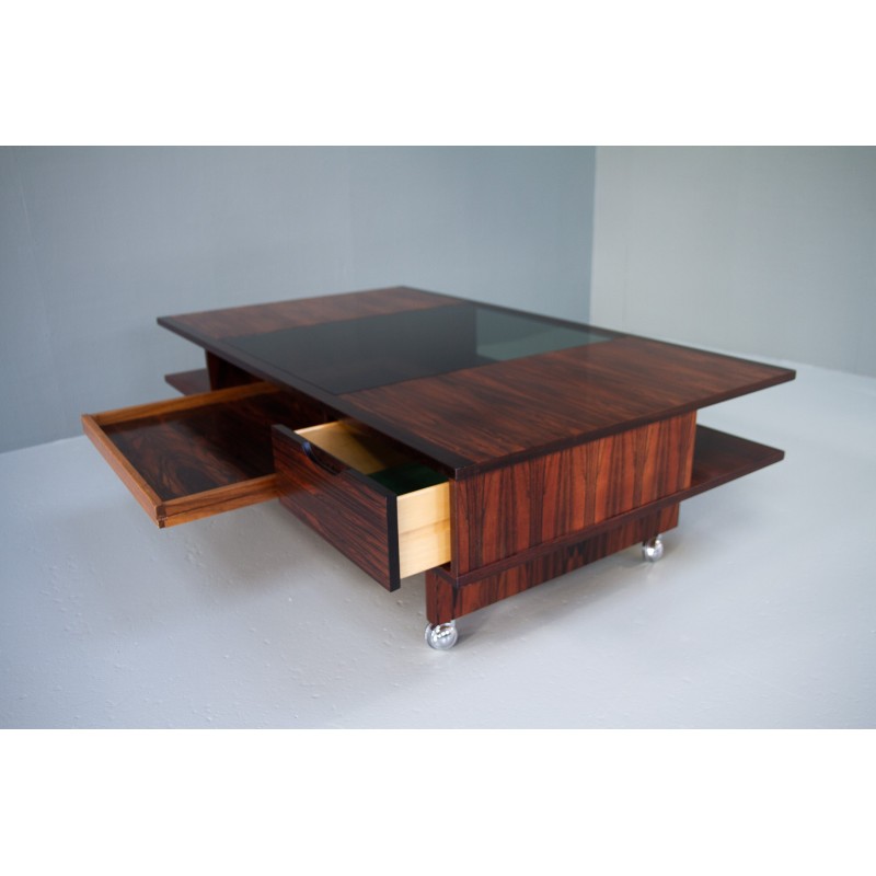 Table basse danoise vintage en palissandre, 1960