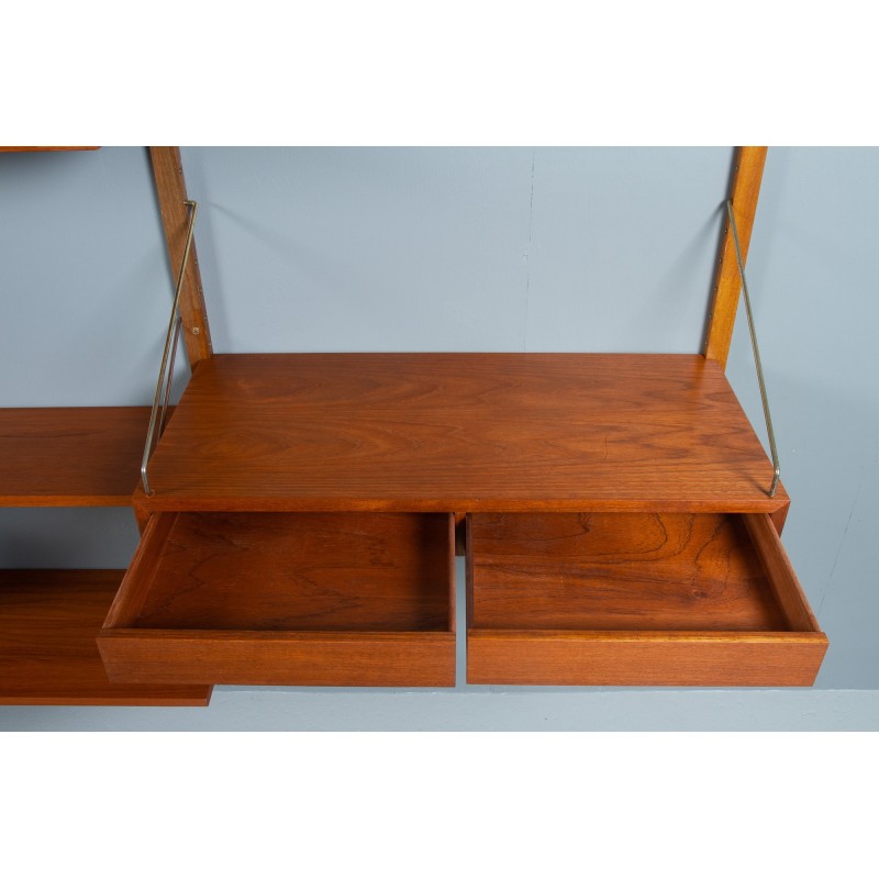 Deens vintage wandmeubel in teak van Poul Cadovius voor Cado, 1960