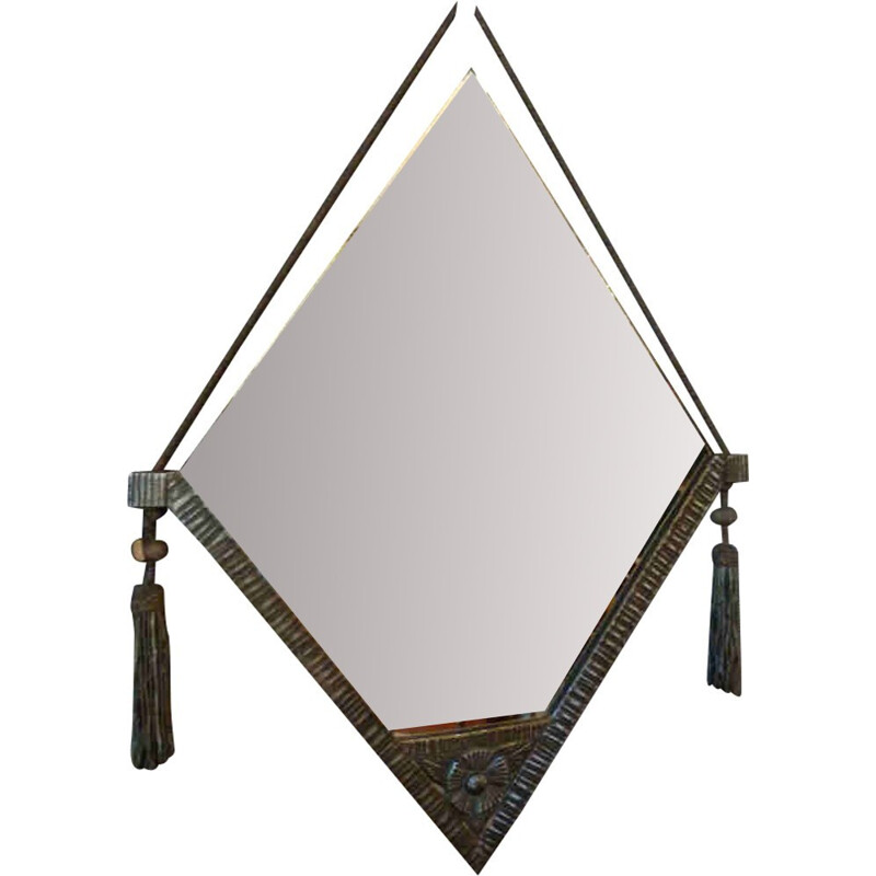 Diamond shape mirror - 1940s