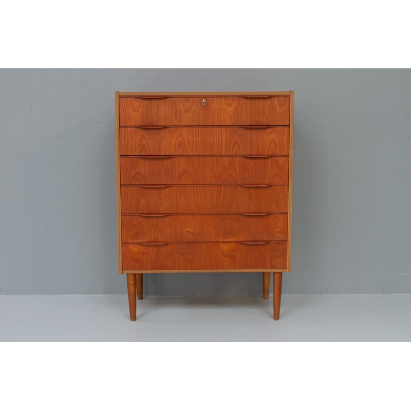 Vintage Danish teak chest of drawers, 1960s