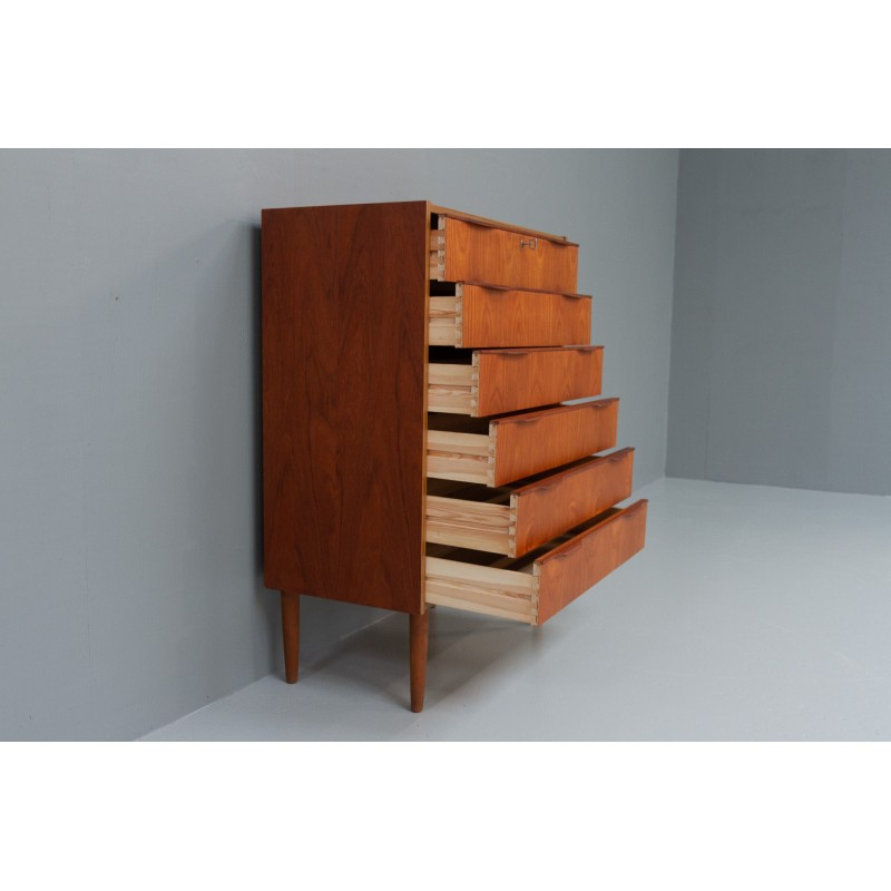 Vintage Danish teak chest of drawers, 1960s