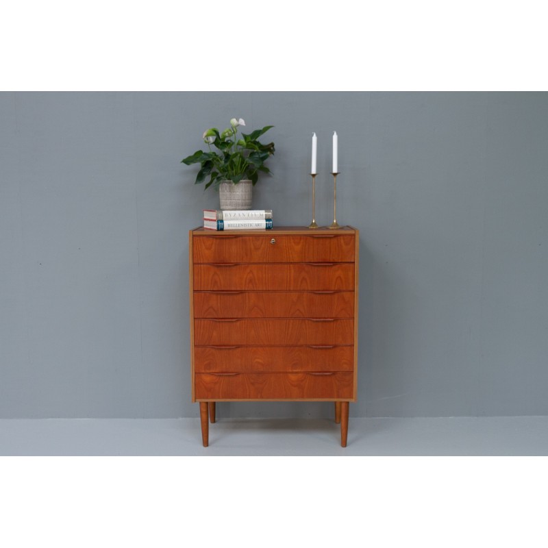 Vintage Danish teak chest of drawers, 1960s