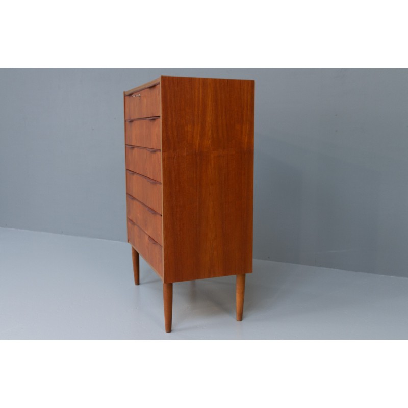 Vintage Danish teak chest of drawers, 1960s