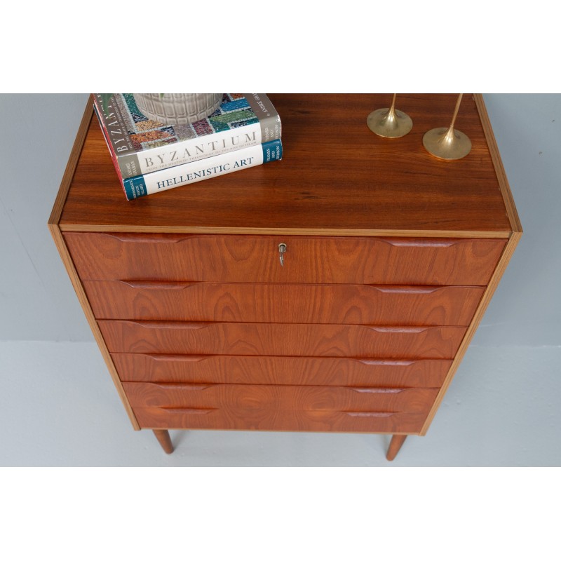 Vintage Danish teak chest of drawers, 1960s