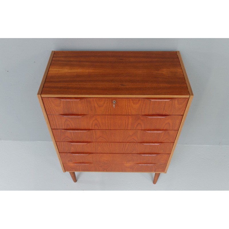 Vintage Danish teak chest of drawers, 1960s