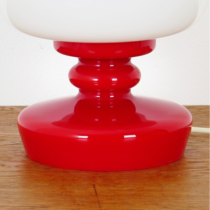 Vintage glazen tafellamp