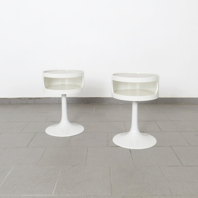 Pair of vintage side tables by Opal Möbel