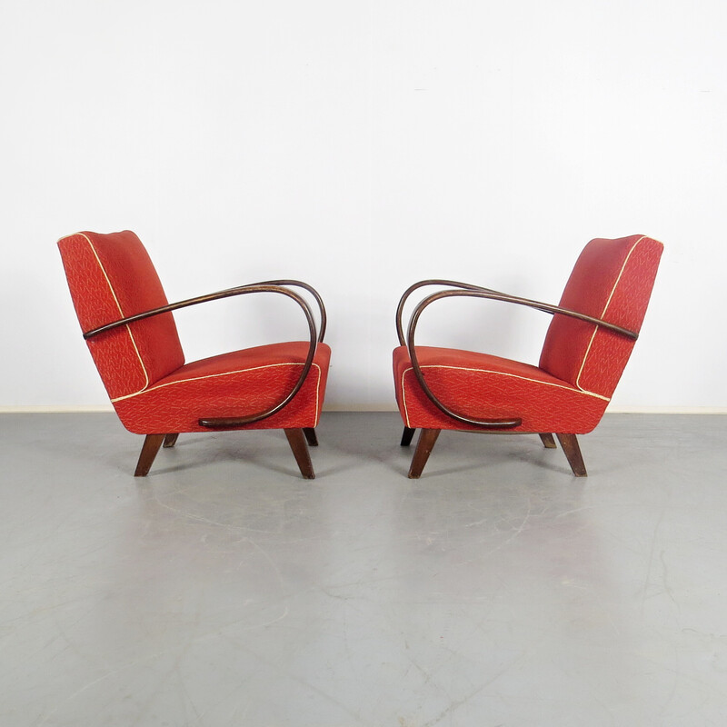 Pair of vintage armchairs by Jindřich Halabala