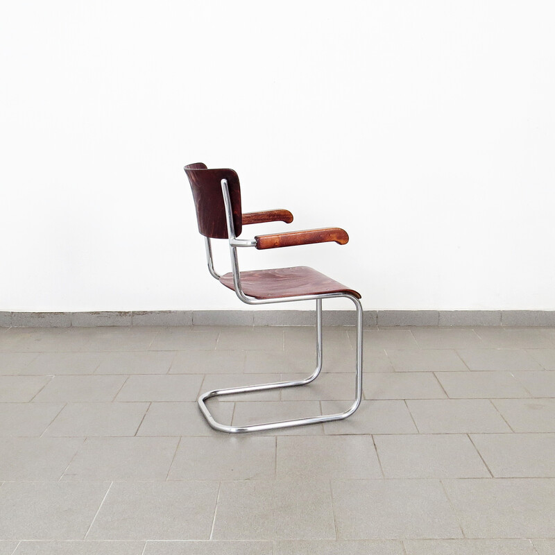 Vintage tubular chair by Mart Stam