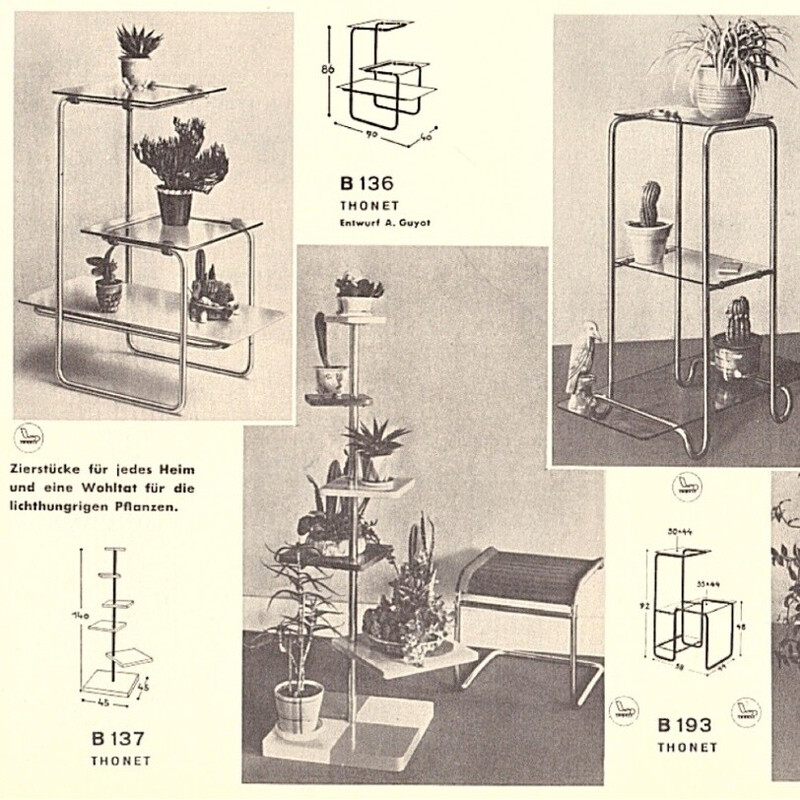 Porte-plante tubulaire vintage par A. Guyot