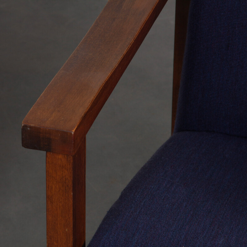 Pair of vintage wooden armchairs, 1970