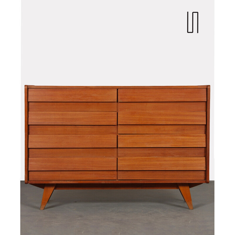 Vintage mahogany chest of drawers by Jiri Jiroutek for Interier Praha, 1960