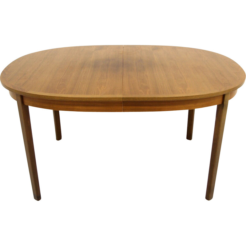 Vintage walnoten tafel, Zweden 1960