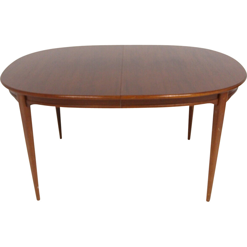 Vintage mahonie tafel met verlengstukken, Zweden 1960