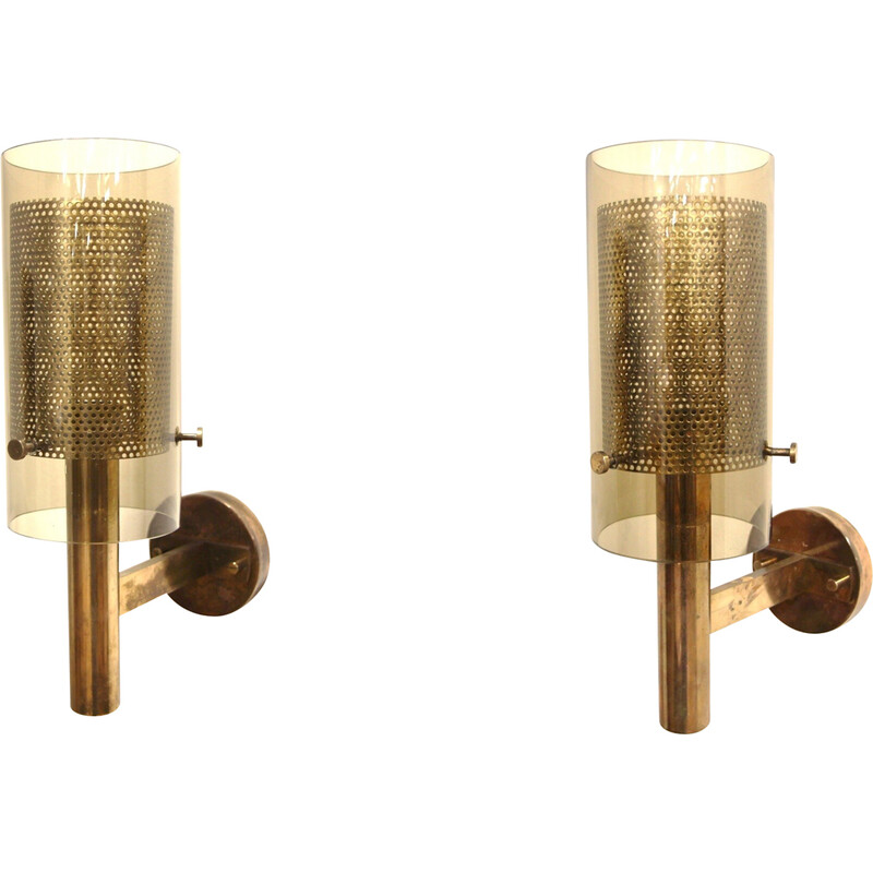 Pair of vintage wall lamp "V147" by Hans Agne Jakobsson, Sweden 1970