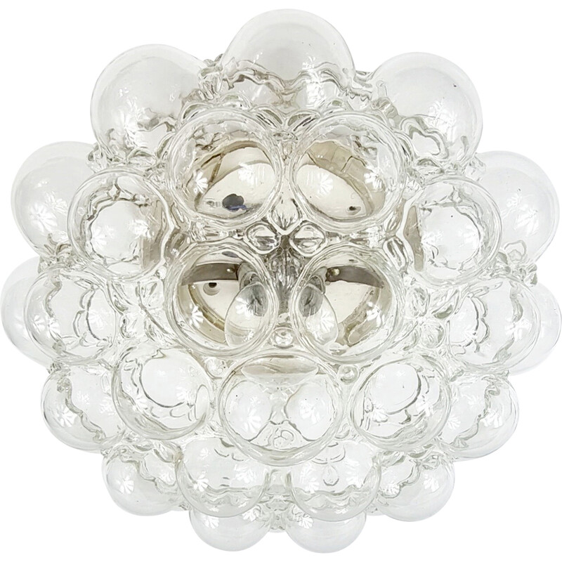 Mid-century bubble glass ceiling lamp by Helena Tynell for Limburg, Germany 1970s