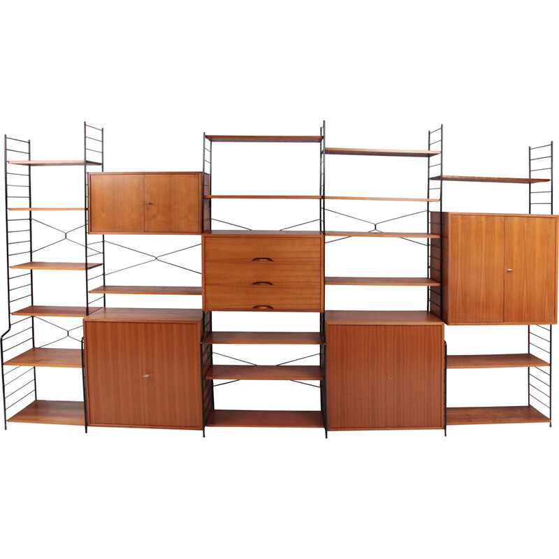 Vintage Whb wall unit in walnut, 1960