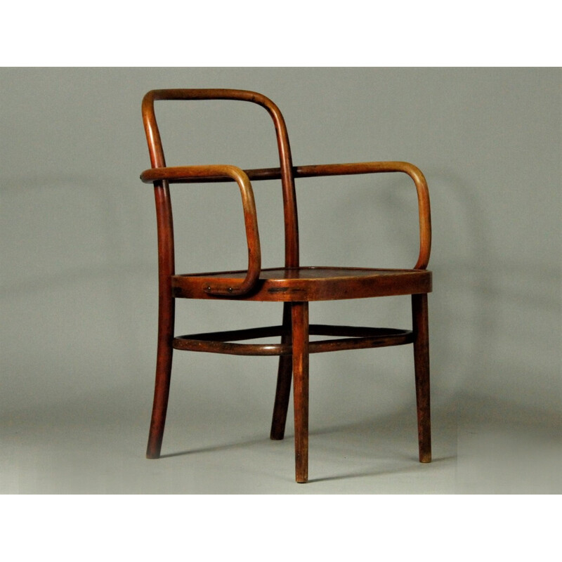 Set of 3 vintage armchairs by Gustav Adolf Schneck for Thonet, 1930s