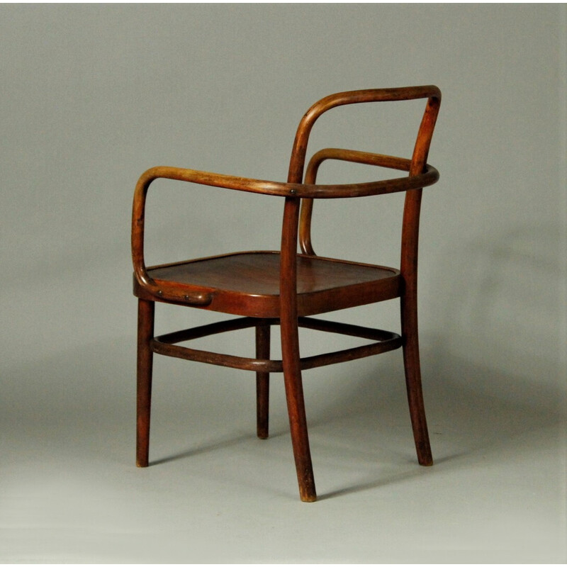 Set of 3 vintage armchairs by Gustav Adolf Schneck for Thonet, 1930s