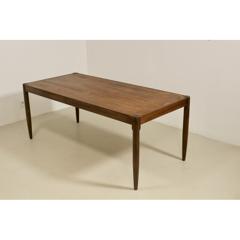 Mesa de centro vintage escandinava de teca, 1960