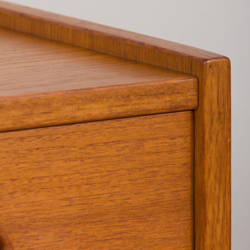 Vintage Scandinavian sideboard with 3 drawers and sliding doors, 1960s