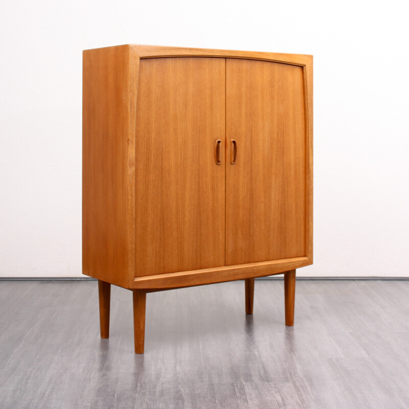 Highboard in teak with an organic design by Bartels - 1960s