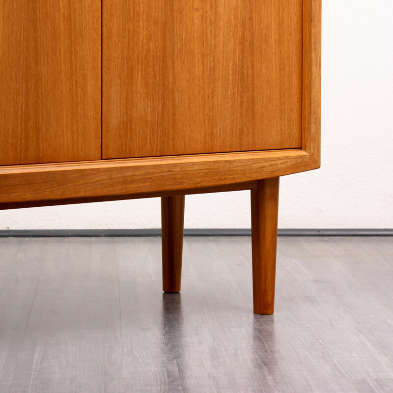 Highboard in teak with an organic design by Bartels - 1960s