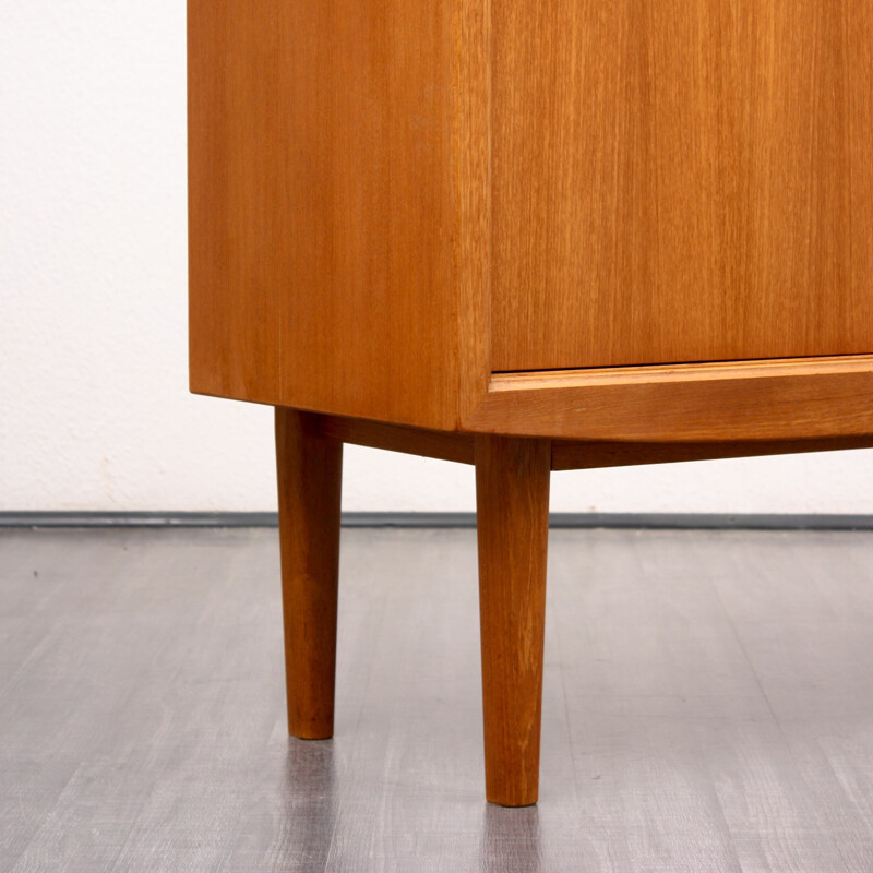 Highboard in teak with an organic design by Bartels - 1960s
