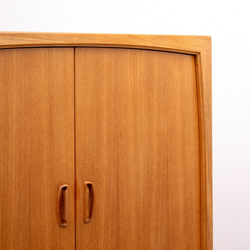 Highboard in teak with an organic design by Bartels - 1960s