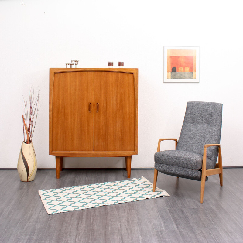 Highboard in teak with an organic design by Bartels - 1960s