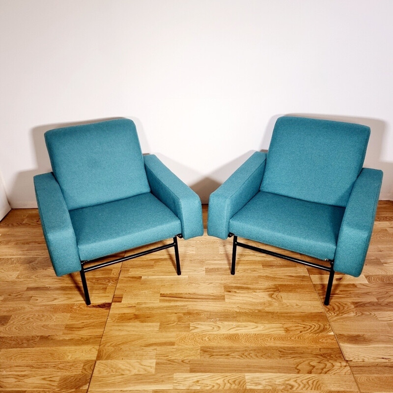 Pair of vintage G10 armchairs by Pierre Guariche for Airborne, 1955