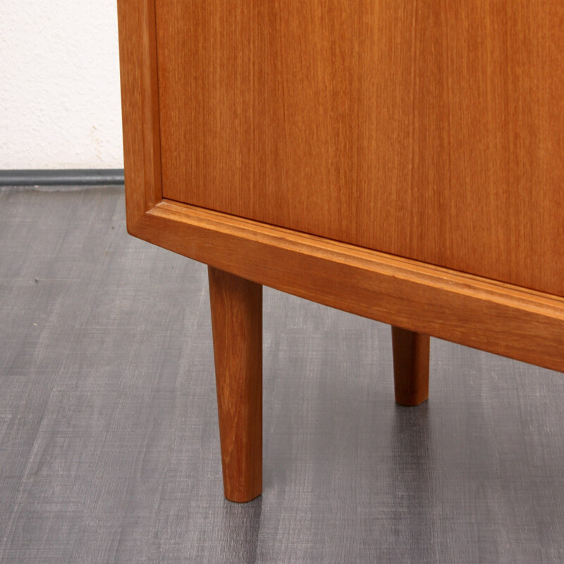 Highboard in teak with an organic design by Bartels - 1960s