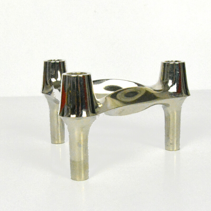 Vintage modular candlestick by W. Stoff and H. Nagel, Germany 1970s