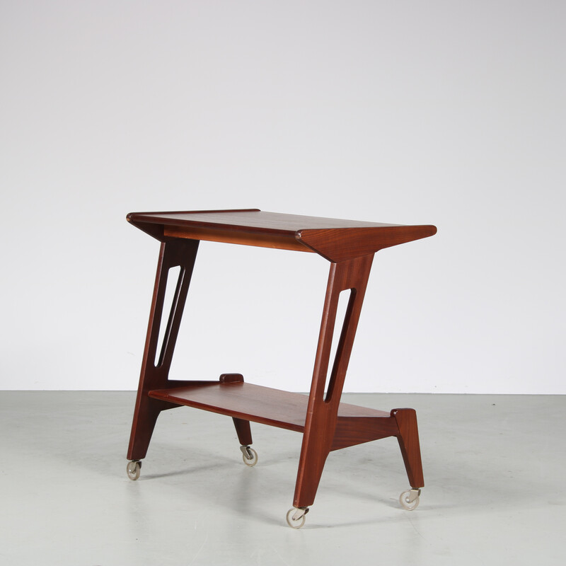 Vintage teak side table, Netherlands 1950