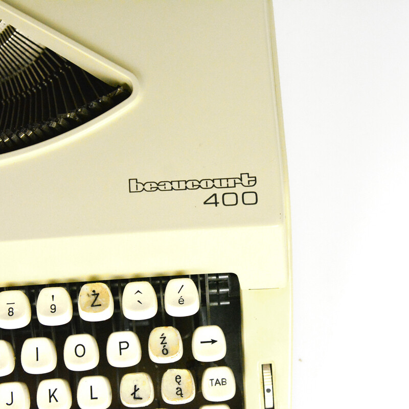 Vintage Beaucourt 400 máquina de escribir de maleta, Alemania 1980s