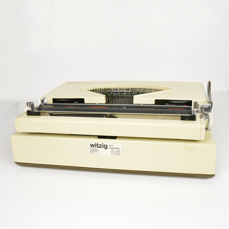 Máquina de escrever Vintage Beaucourt 400, Alemanha 1980