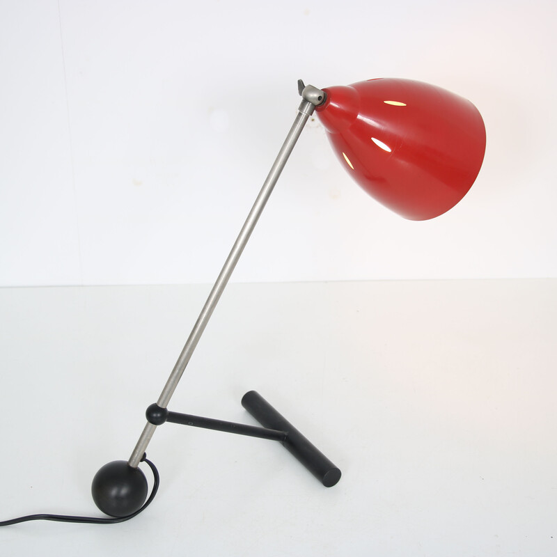 Vintage verstelbare Nederlandse bureaulamp, 1950