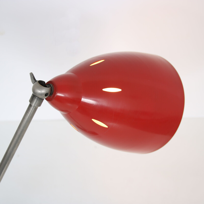 Vintage verstelbare Nederlandse bureaulamp, 1950