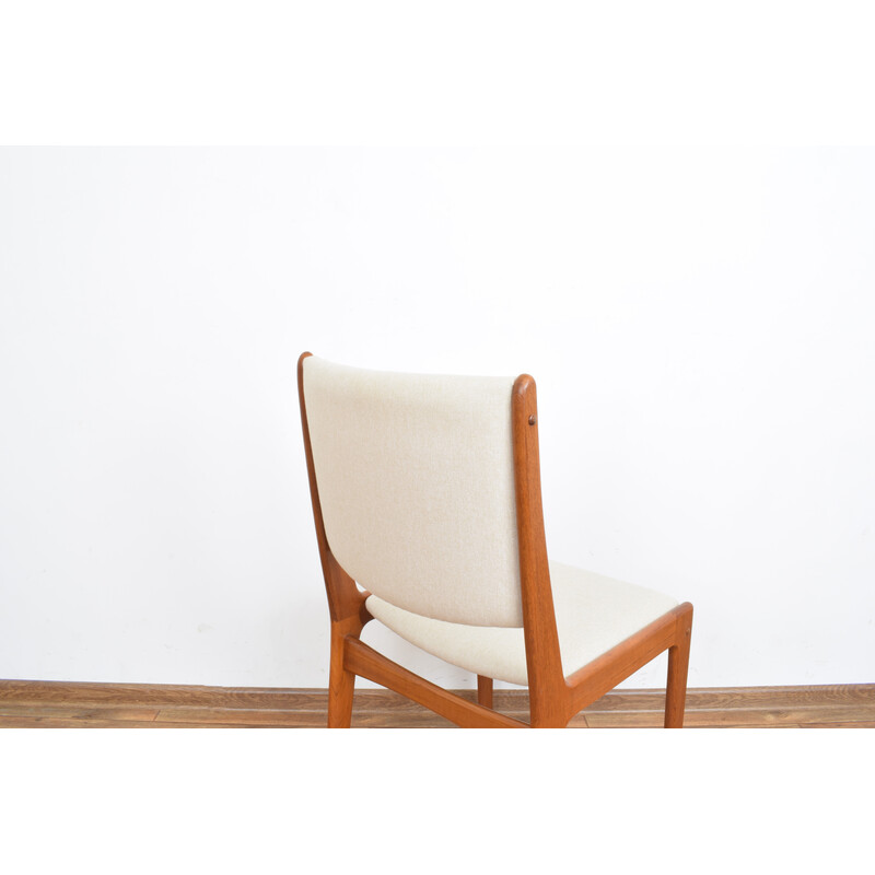 Ensemble de 6 chaises danoises vintage en teck par Johannes Andersen, 1960