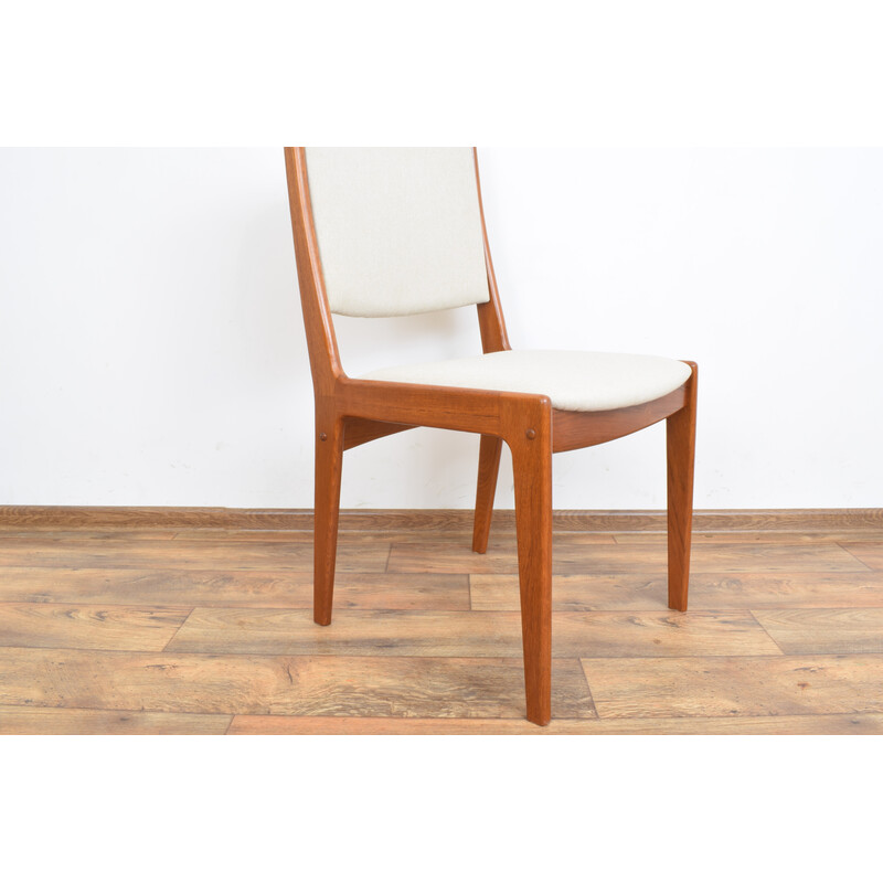 Set of 6 mid-century Danish teak dining chairs by Johannes Andersen, 1960s