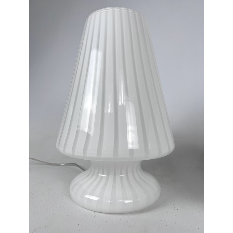 Pair of vintage postmodern Murano glass table lamps, 1970s