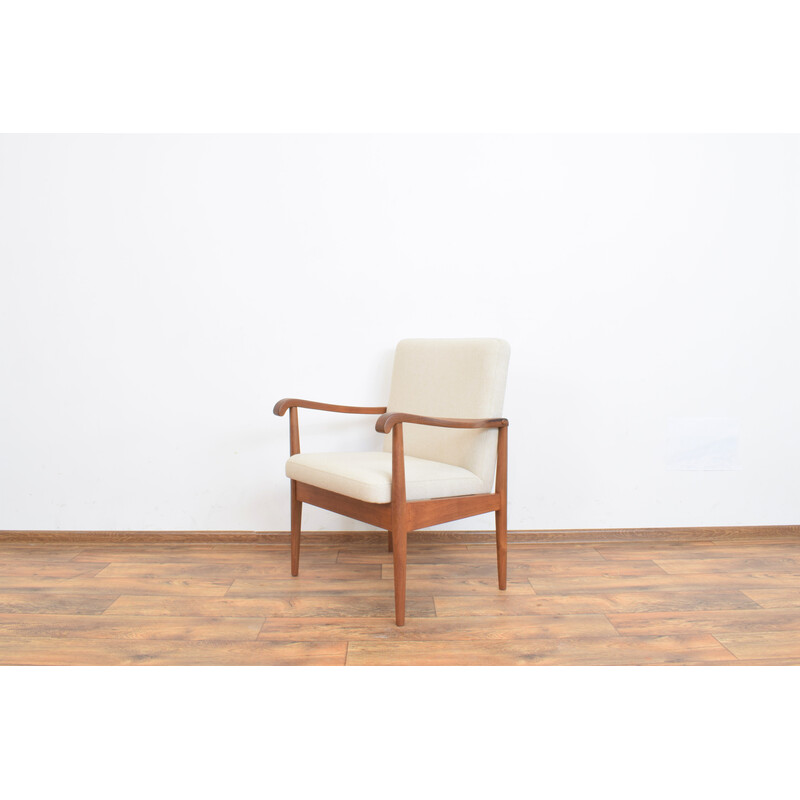 Fauteuil danois vintage en teck, 1950