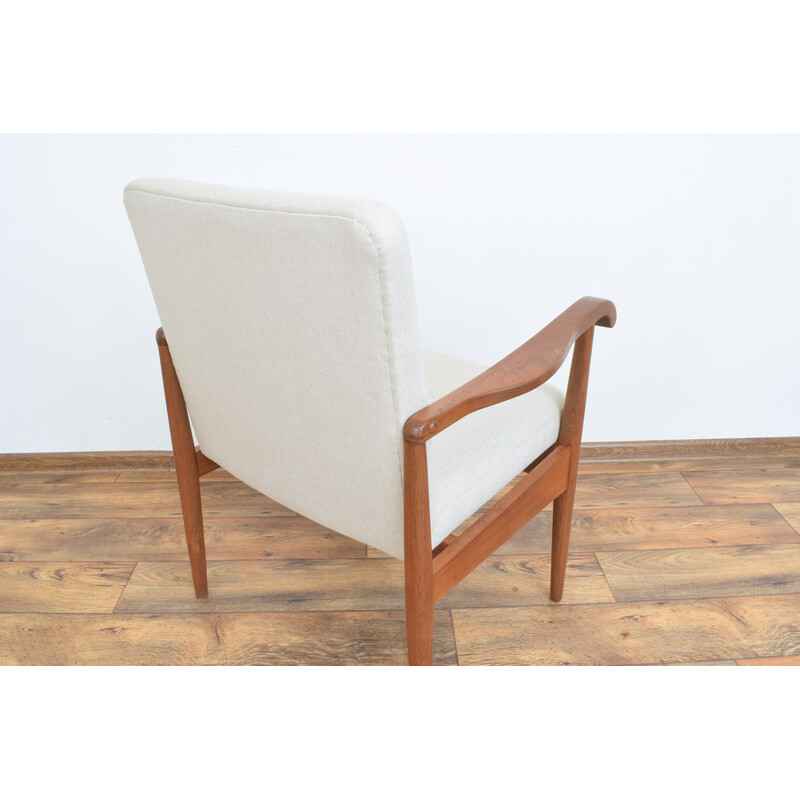 Dänischer Teakholz-Sessel aus der Jahrhundertmitte, 1950er Jahre