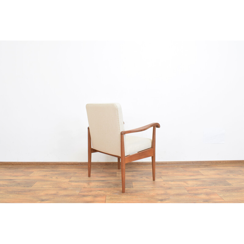 Fauteuil danois vintage en teck, 1950