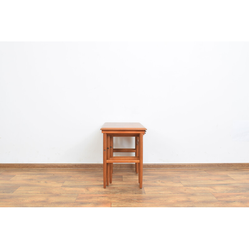 Mid-century Danish teak nesting tables, 1960s